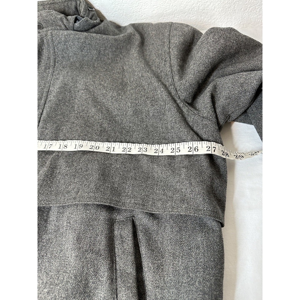Vintage Members Only Wool‎ Coat Hood Gray Size XLT Bomber Jacket Flannel Lined - Picture 7 of 11